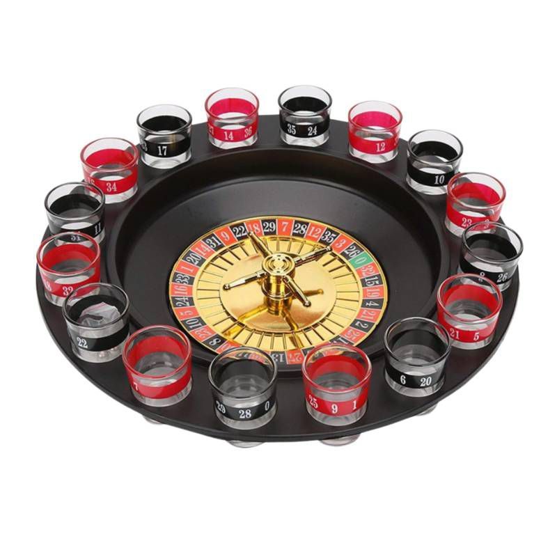 GENERICO - Juego Ruleta Giratoria Shot de Tragos 16 Compartimientos