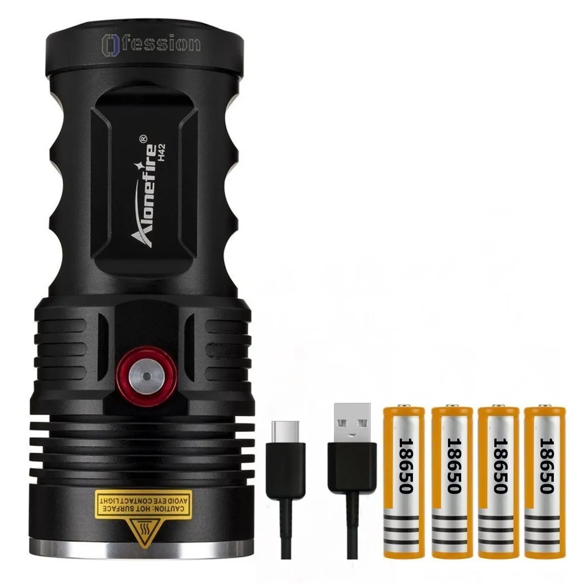 GENERICO - Linterna Led Super Potente De Largo Alcance Recargable Usb