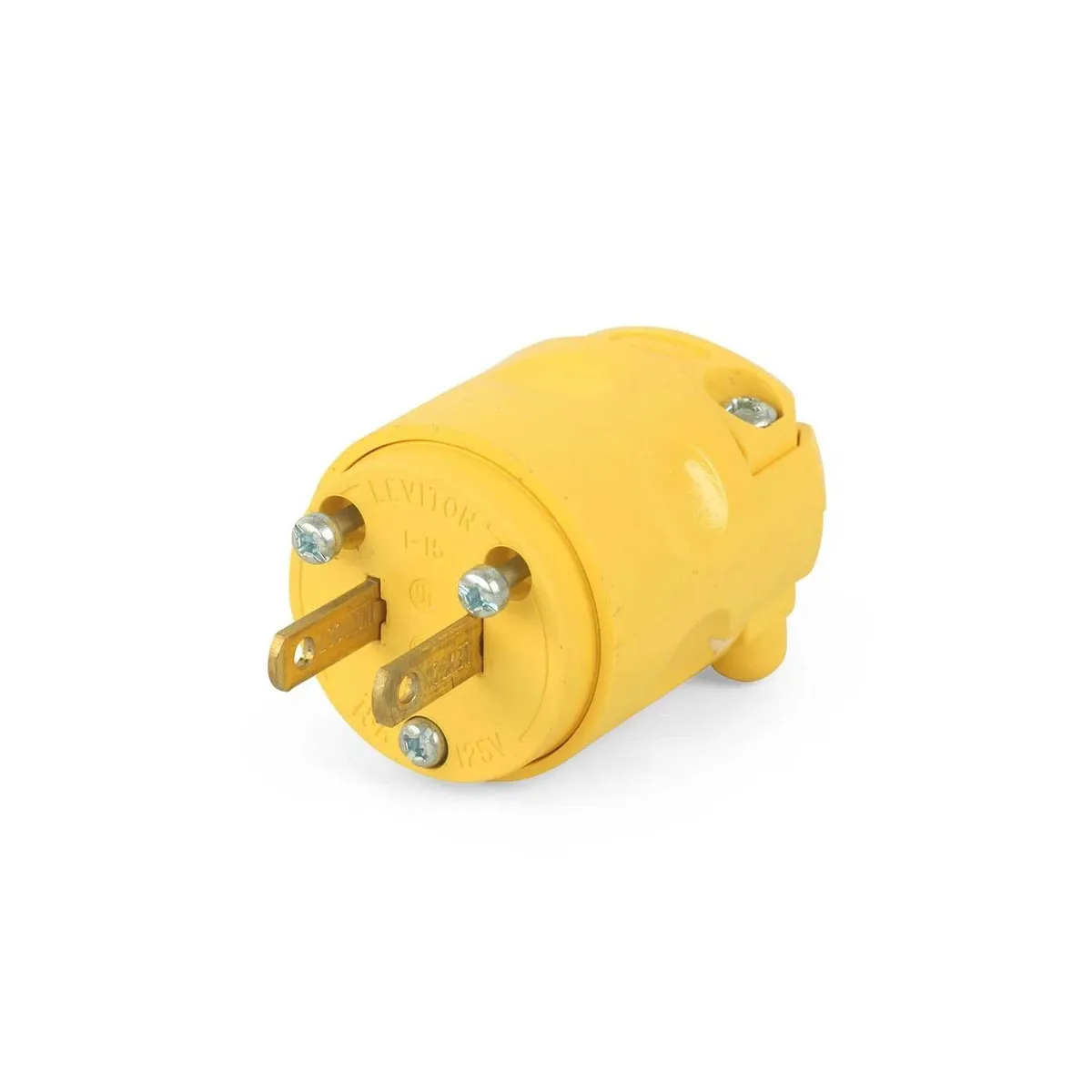 GENERICO - ENCHUFE AMARILLO 2POLOS  15A  LEVITON