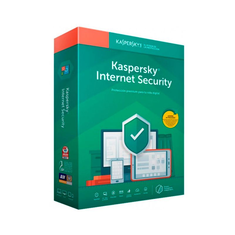 KASPERSKY - ANTIVIRUS KASPERSKY INTERNET SECURITY 1PC-1 AÑO - P/N: 7709224393570