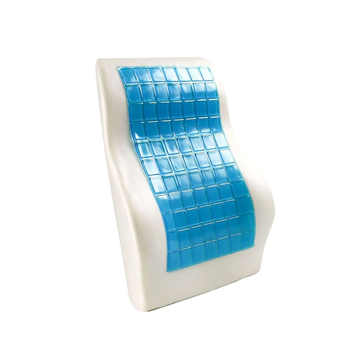 GENERICO - Respaldar Lumbar para Asiento con Gel Memory Foam + Tirantes