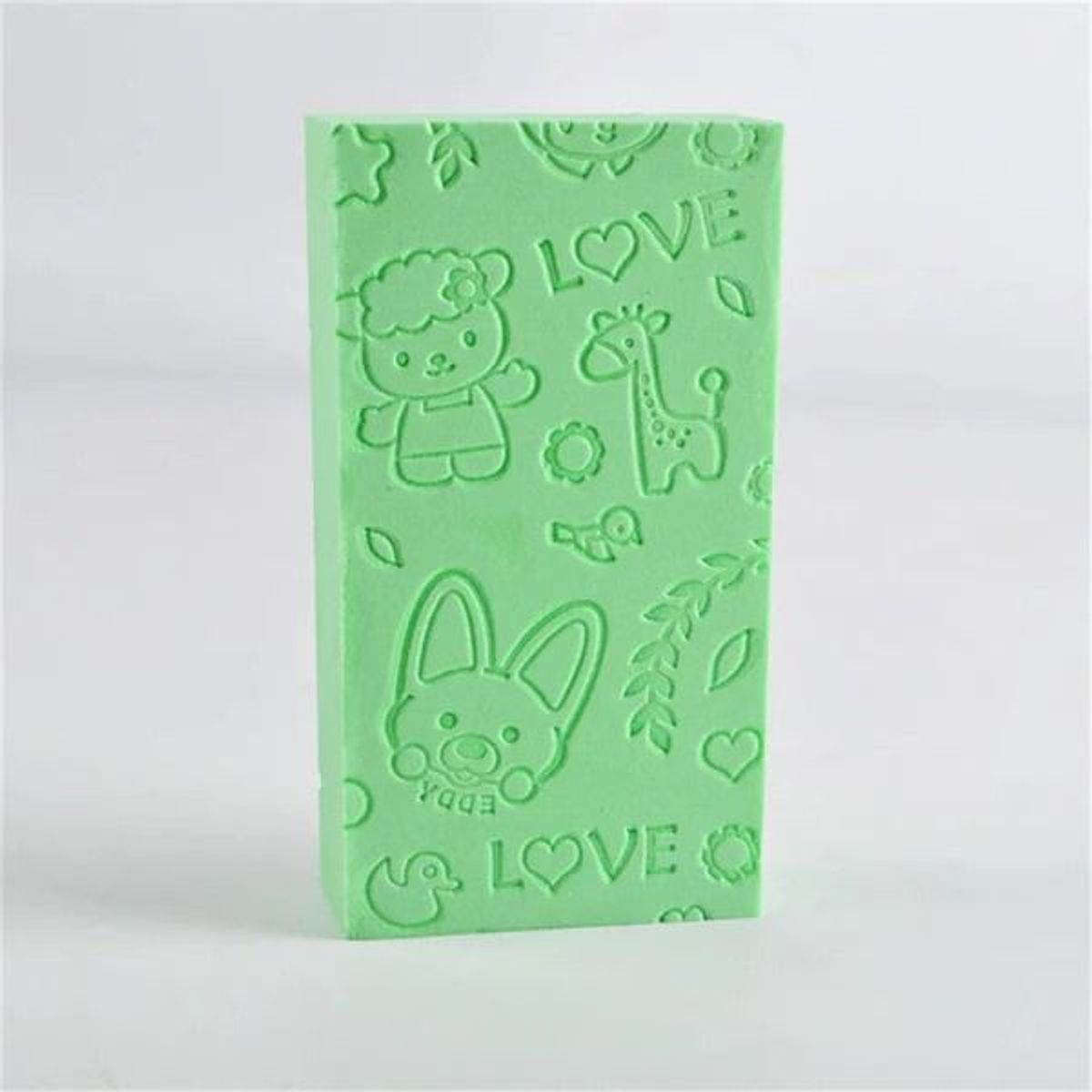 GENERICO - Esponja de baño exfoliante verde