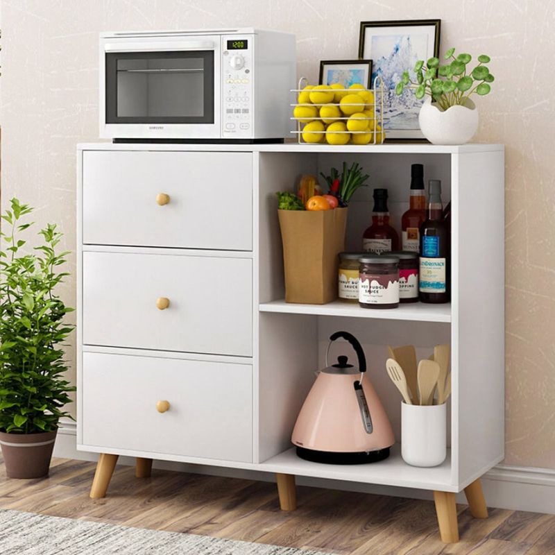 TU MESITA - Aparador de cocina multiusos 3 cajones Vicente color Blanco TU MESITA