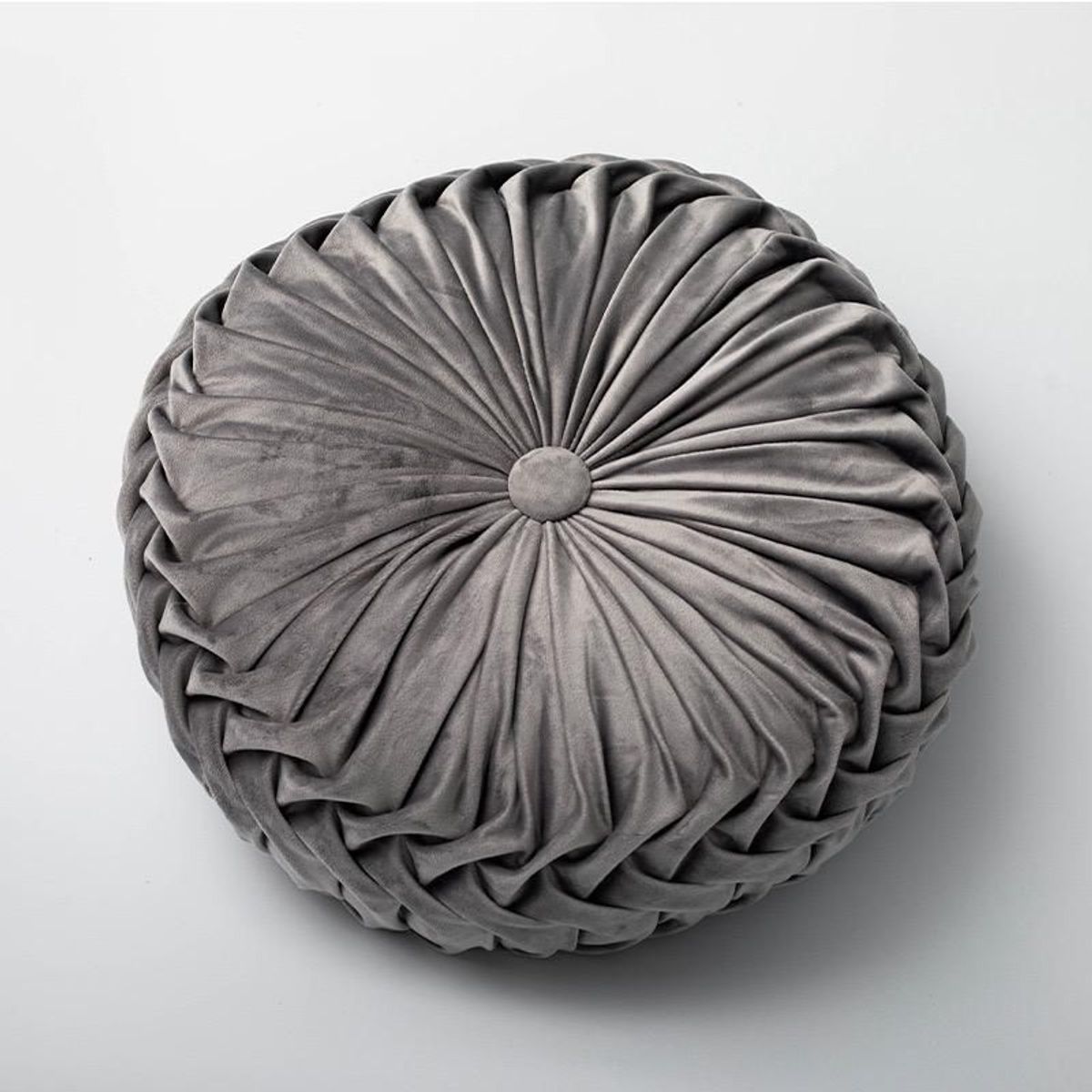 CRISAL - Cojines Velvet Redondos Gris