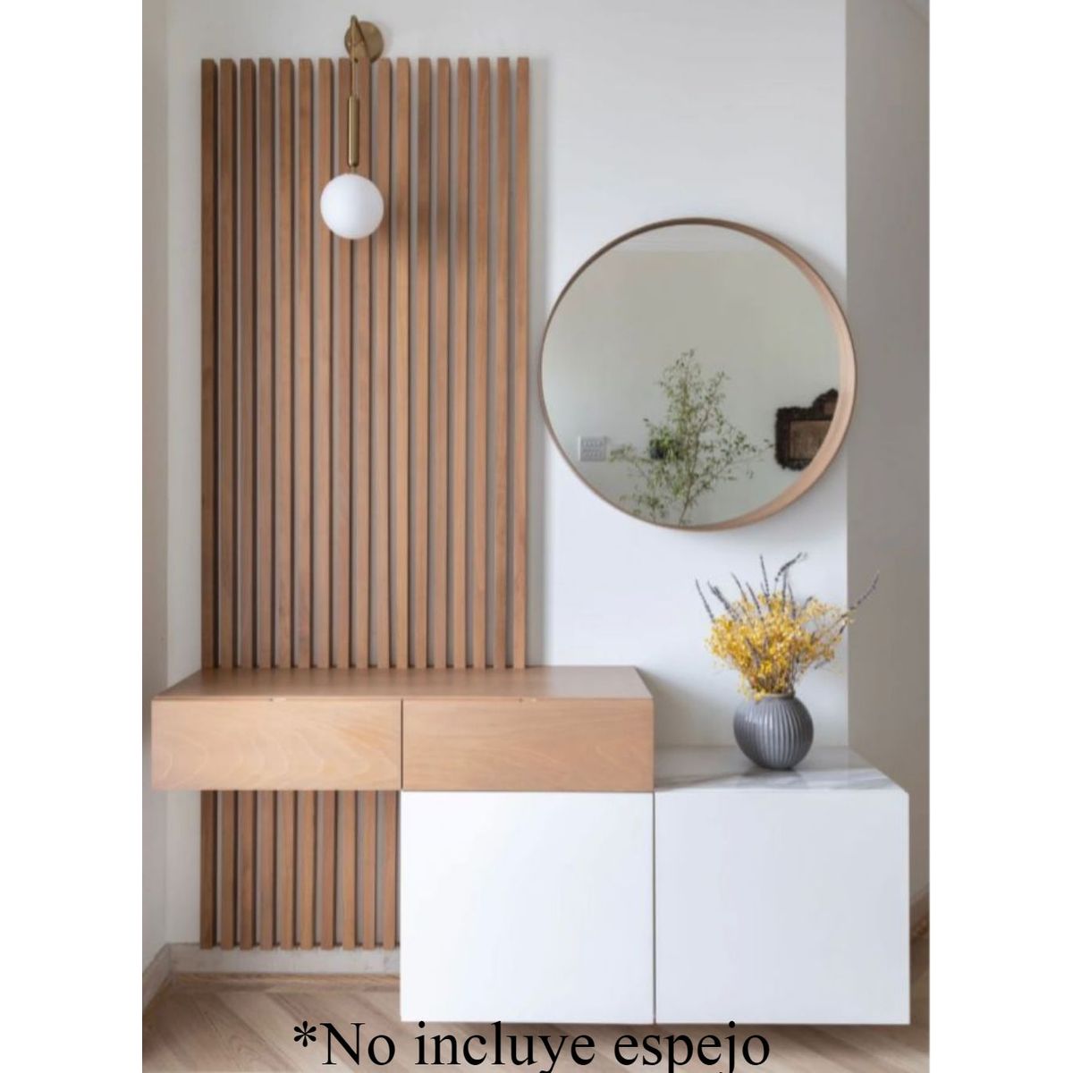 TU MESITA - Recibidor Moderno con Panel Lucrecia TU MESITA