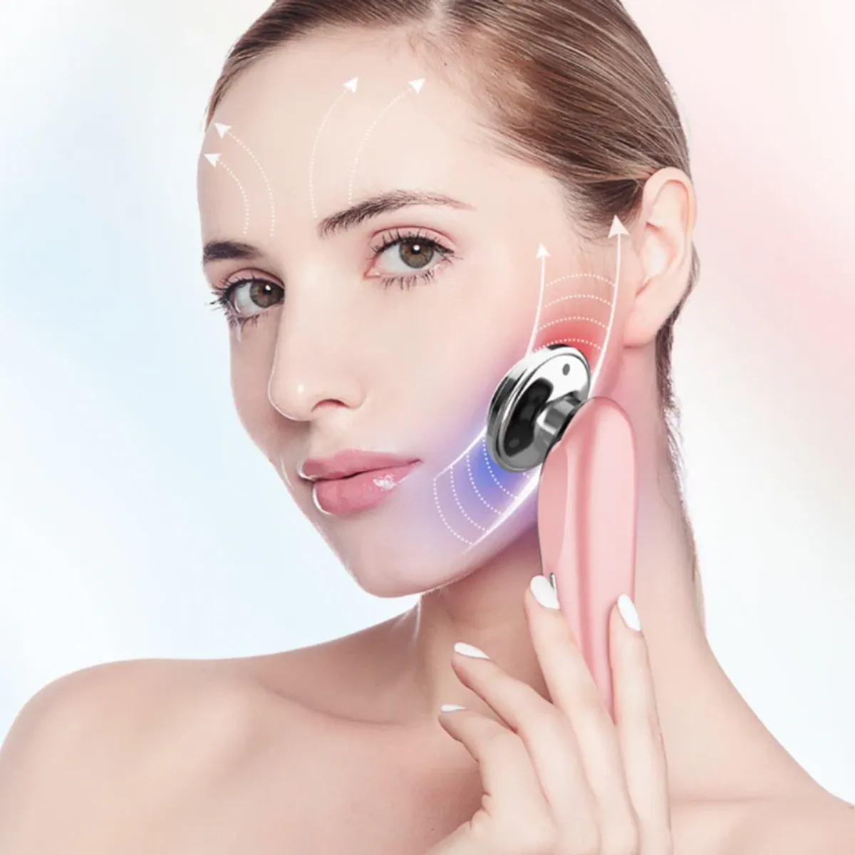 GENERICO - Dispositivo estiramiento Facial Antiarrugas 7 en 1, Radiofrecuencia