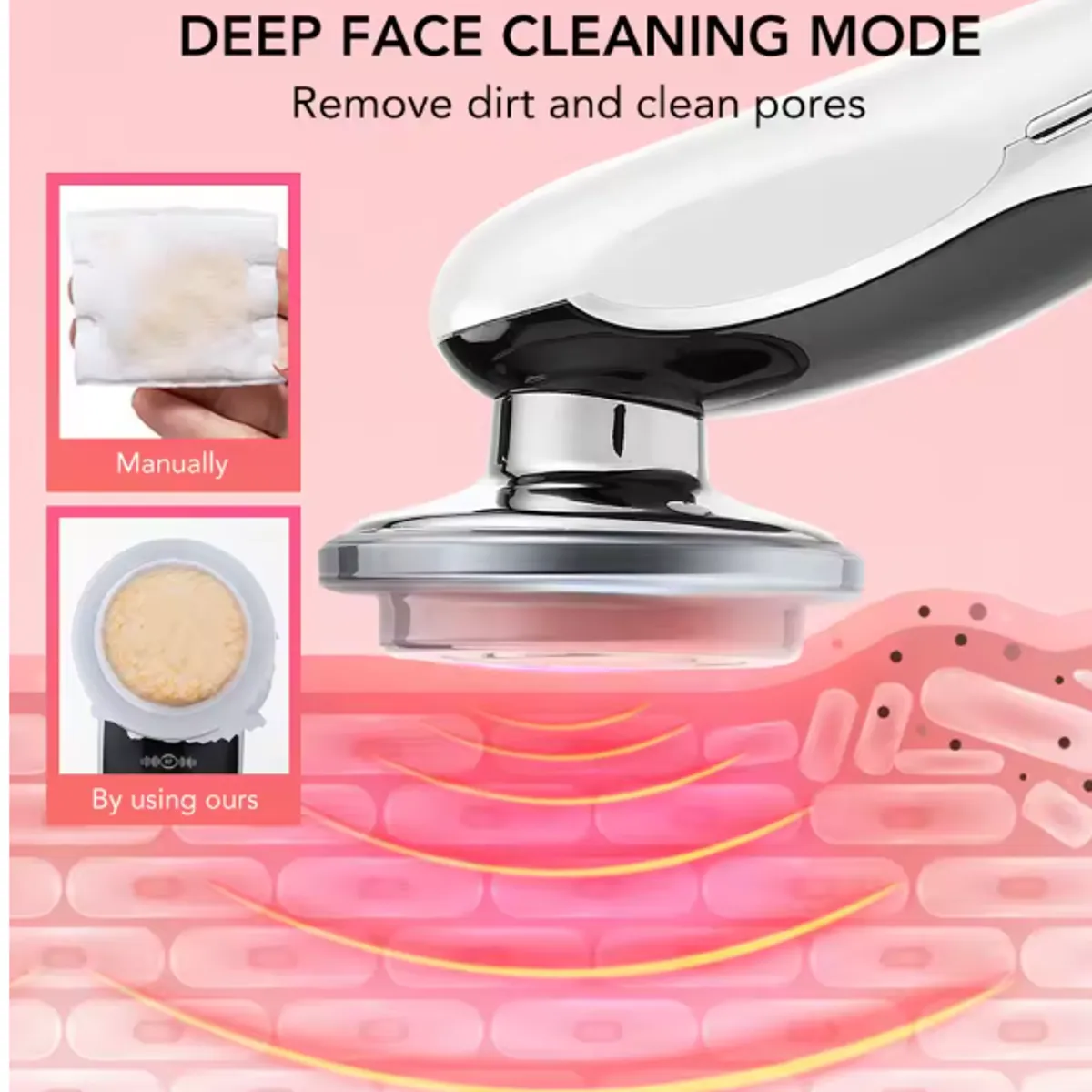 GENERICO - Dispositivo estiramiento Facial Antiarrugas 7 en 1, Radiofrecuencia