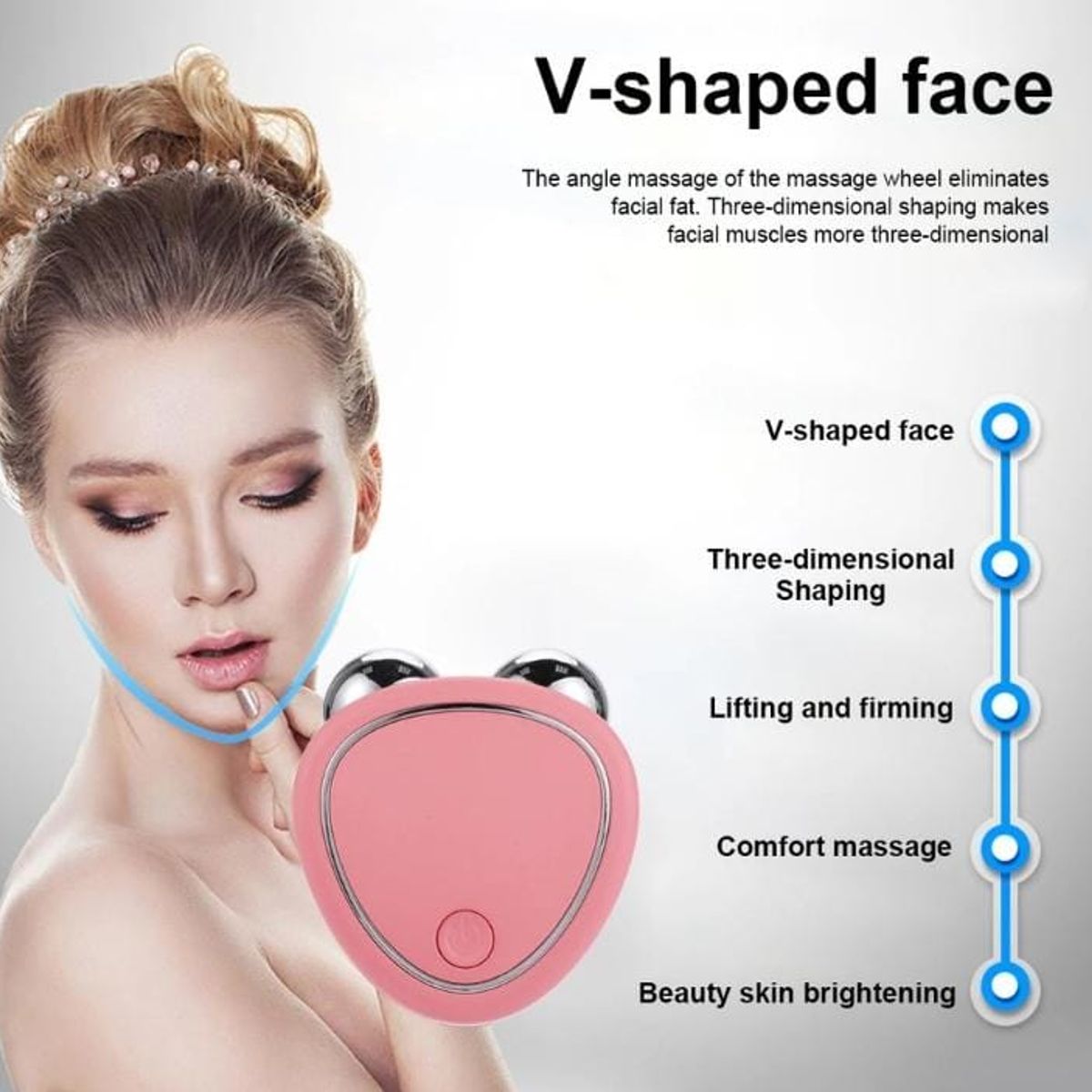 GENERICO - Masajeador Facial MIcrocorriente Rejuvenecimiento y Antiarrugas