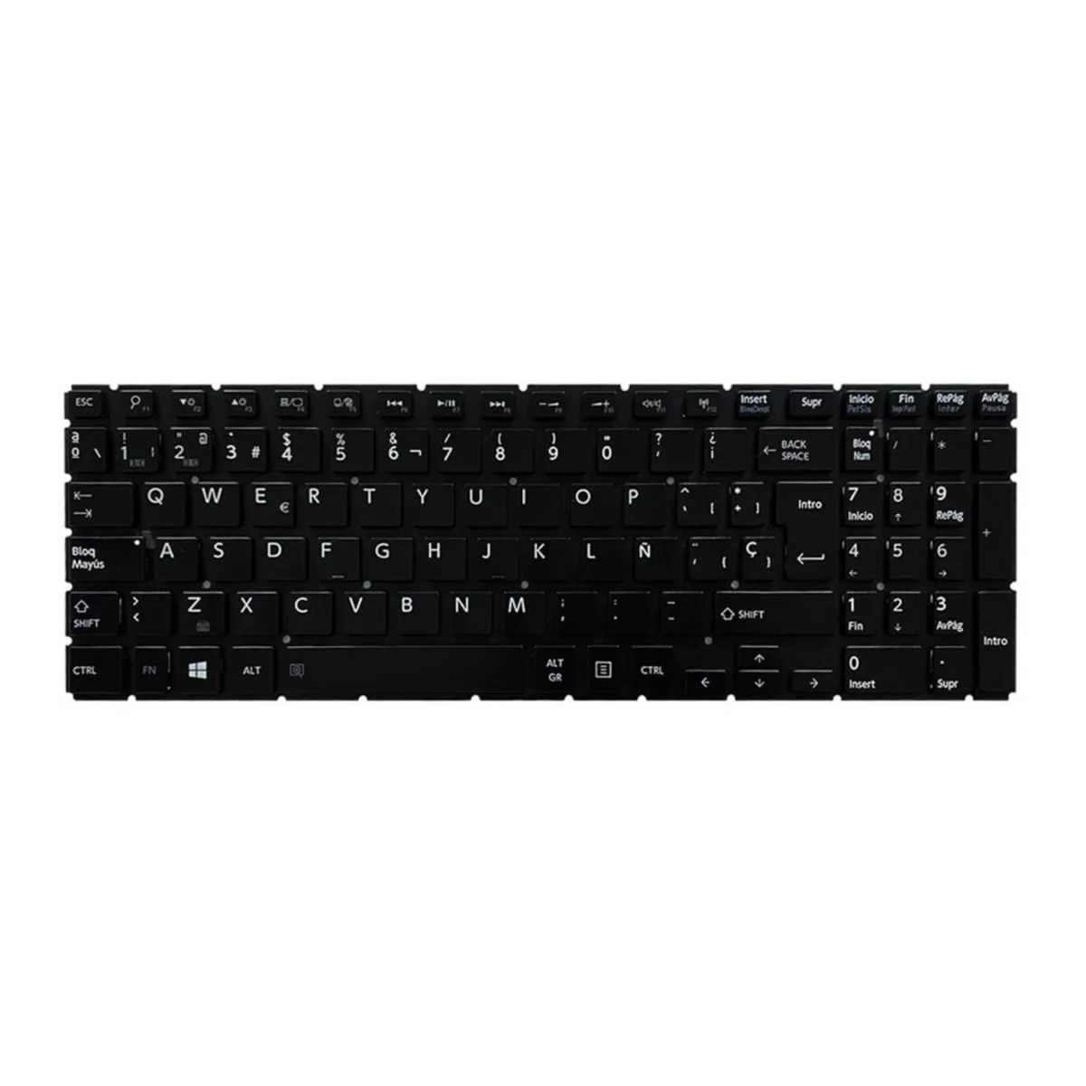 GENERICO - Teclado para Laptop Toshiba SATELITE P55W P55W-C5200 Iluminado
