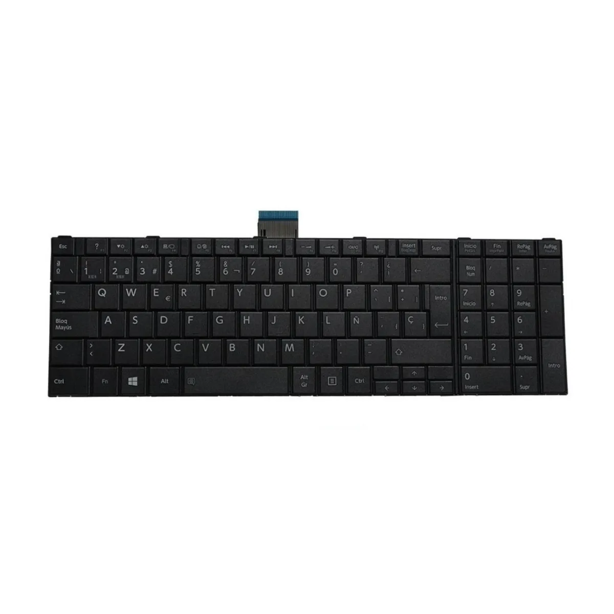 GENERICO - Teclado  para Laptop Toshiba SATELITE C55-A, C55D-A,  C50D.
