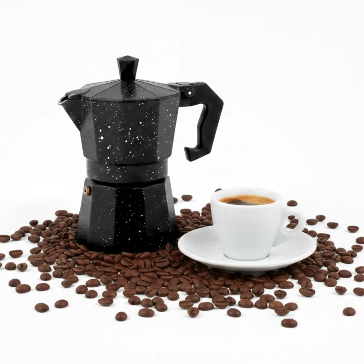 PENTHA - Cafetera Moka Italiana Espresso De 3 Tazas - 150ml Color Negro