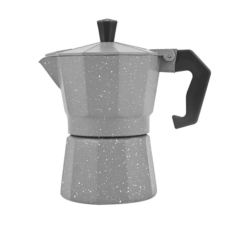 PENTHA - Cafetera Moka Italiana Expresso De 3 Tazas - 150ml Color Gris