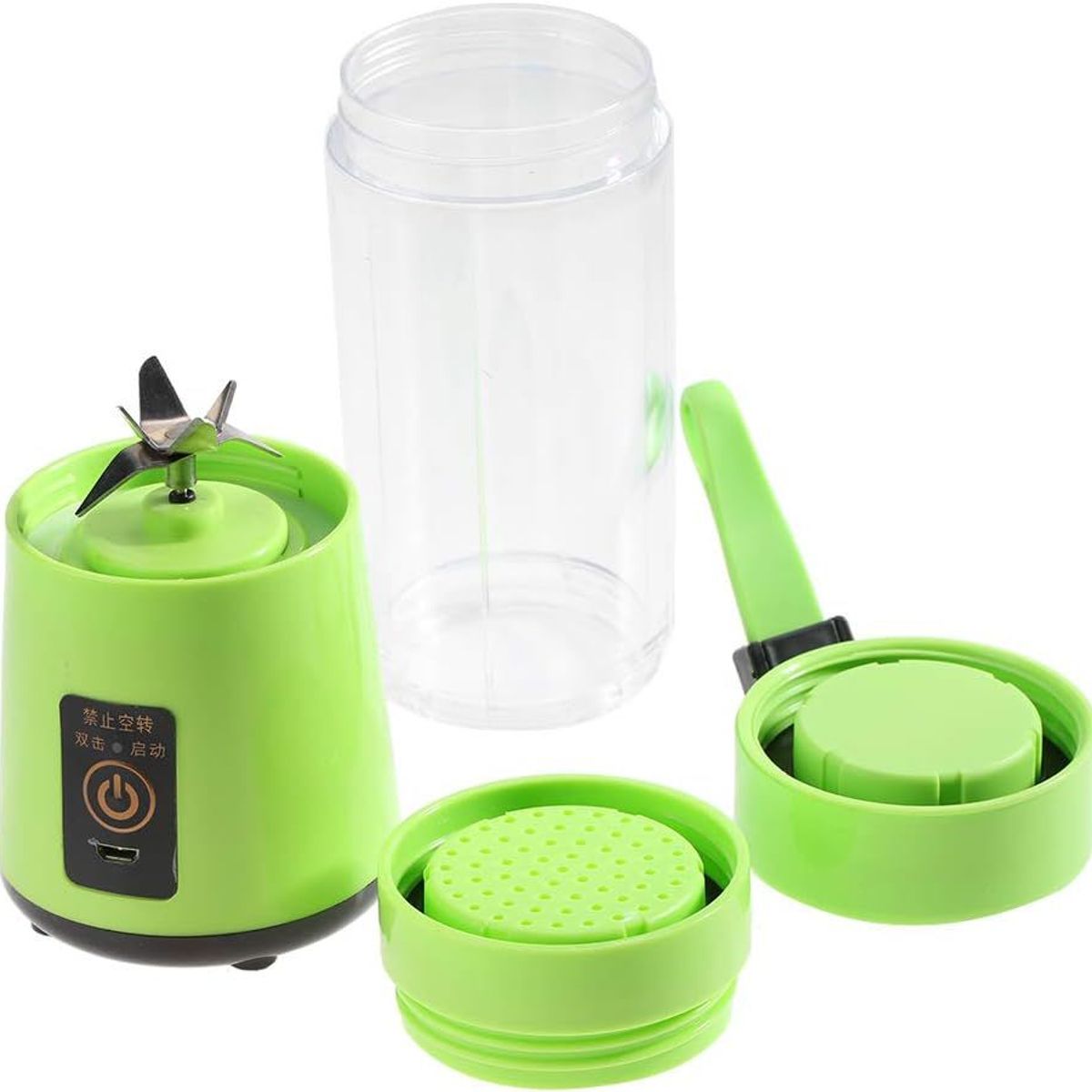 GENERICO - Mini Vaso Licuadora Portátil Usb Recargable 6asp verde