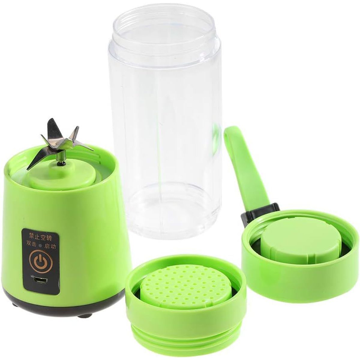 GENERICO - Mini Vaso Licuadora Portátil Usb Recargable 6asp verde
