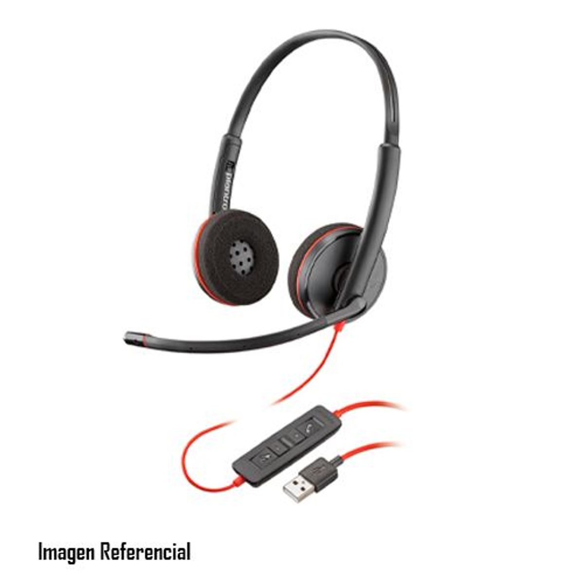 POLY - AUDIFONO CON MICROFONO POLY BLACKWIRE 3220 C3220 USB-A STEREO USB HEADSET PN: 80S02A6