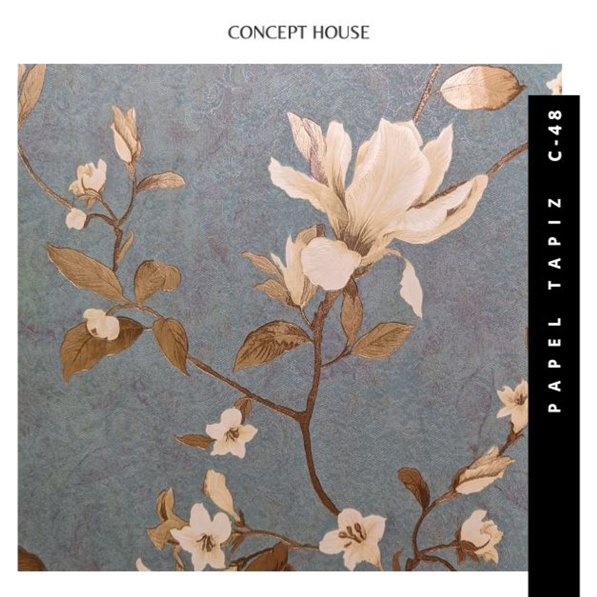 GENERICO - PAPEL TAPIZ FLORAL CODIGO C48  0.53 X 10 M PARA PARED