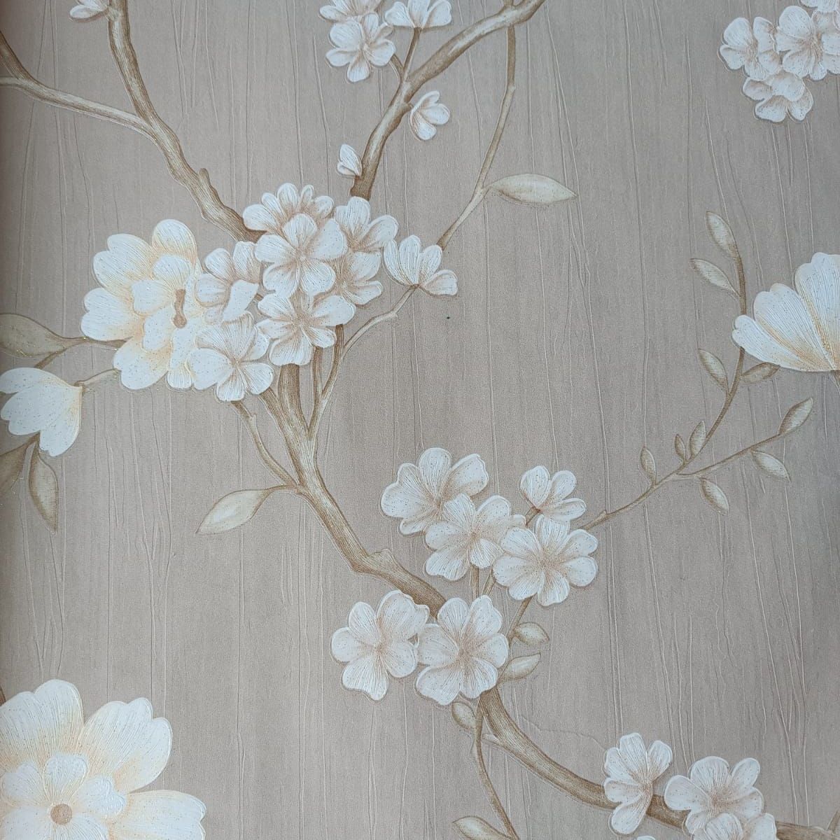 GENERICO - PAPEL TAPIZ FLORAL 0.53 X 10 M PARA PARED