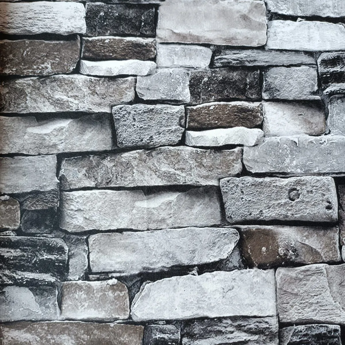 GENERICO - PAPEL TAPIZ LADRILLO ROCOCHO 0.53 X 10 M PARA PARED