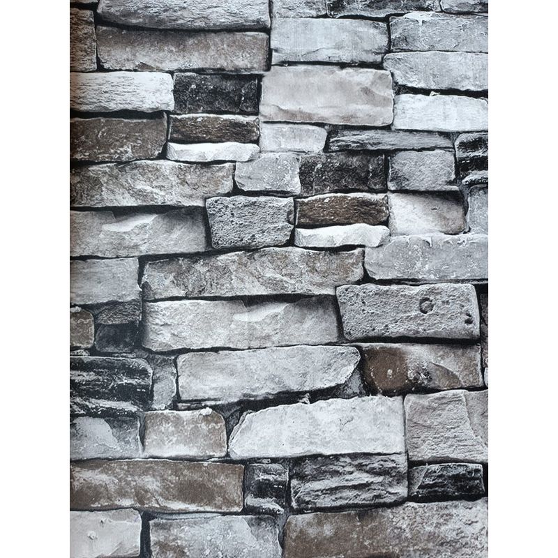 GENERICO - PAPEL TAPIZ LADRILLO ROCOCHO 0.53 X 10 M PARA PARED