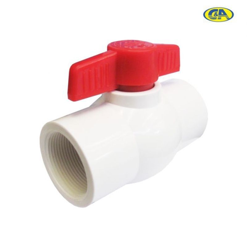 C AND A TOOLS - Válvula Esférica PVC Sin Rosca C&A  2"  -  Blanco