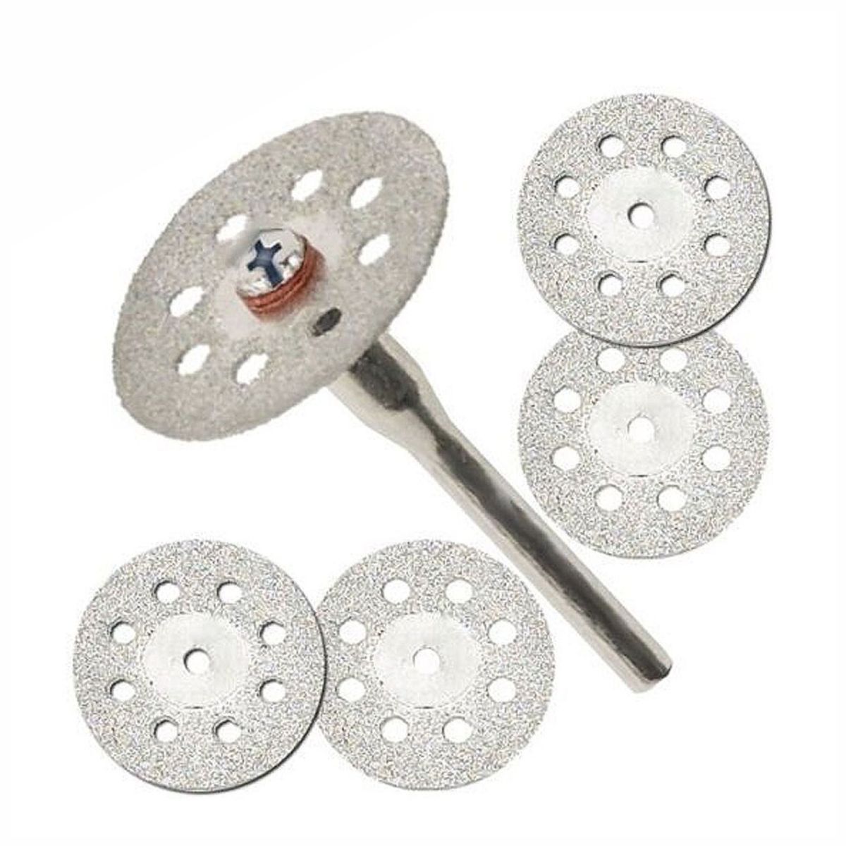 GENERICO - Set 5 Discos de Corte Diamantados de 30mm para Dremel y otros