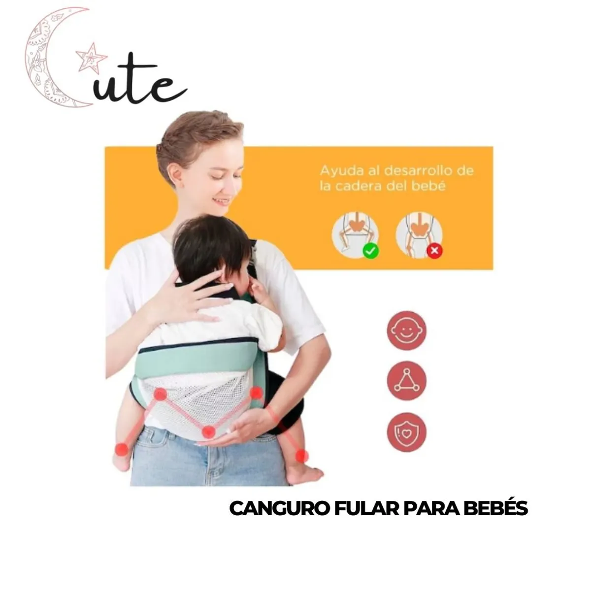 GENERICO - CANGURO FULAR PARA BEBÉS
