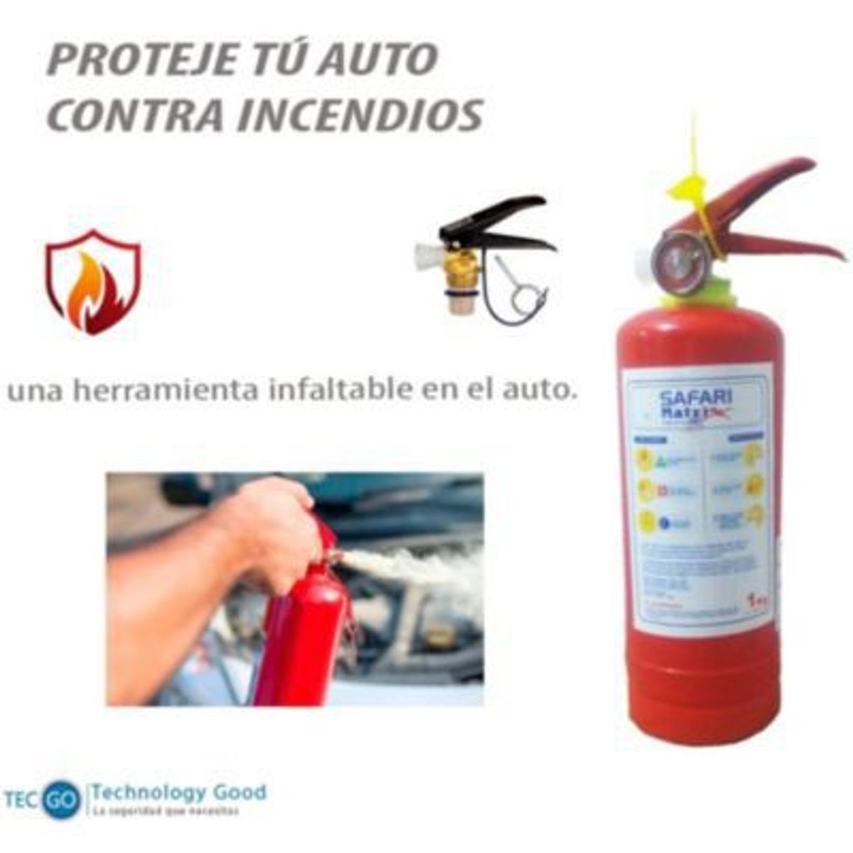 SAFARI - Extintor pqs 1kg zfe-02p matrix