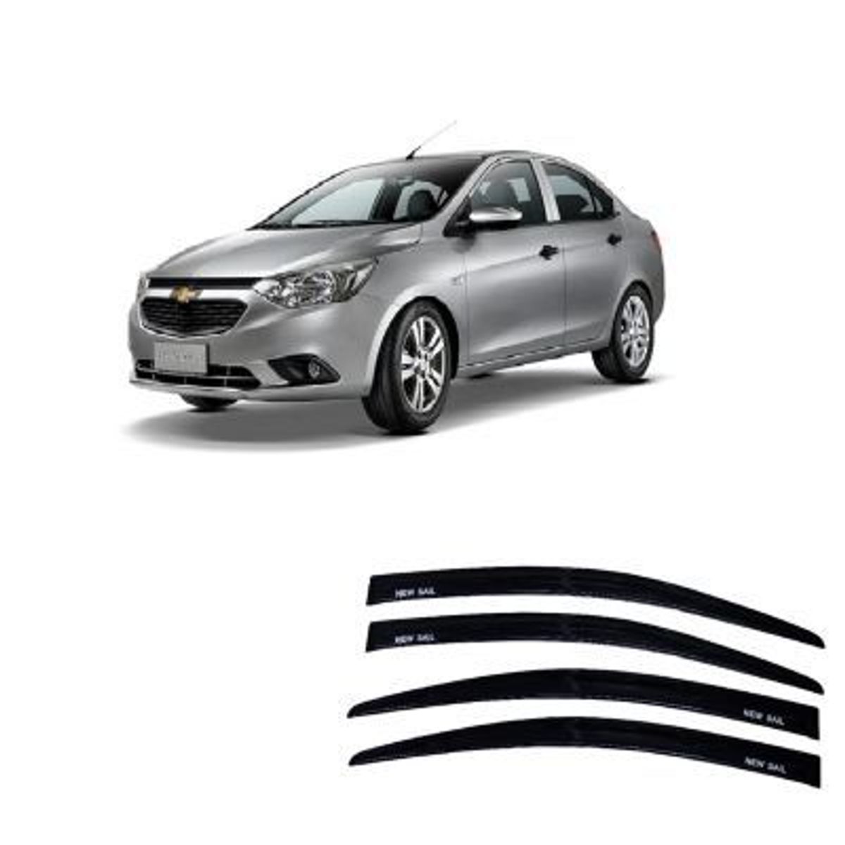 GENERICO - VISERA CORRELLUVIA CHEVROLET NEW SAIL 2016- 2019 negro