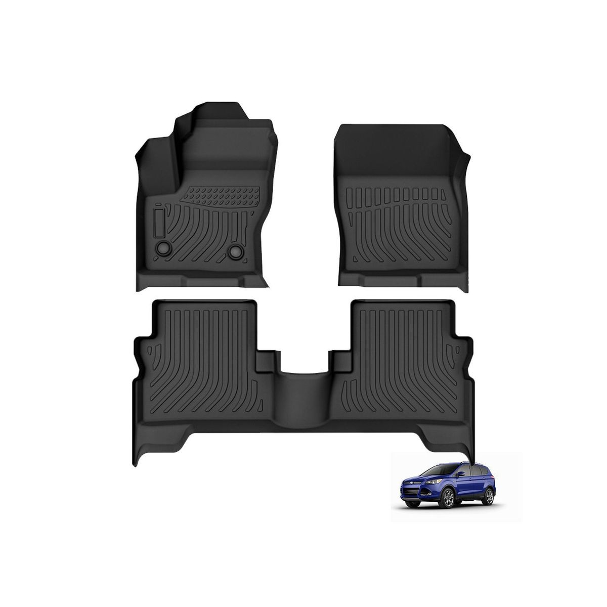 GENERICO - PROTECTOR CUBRE PISO 5D TPE FORD ESCAPE 2013-2019