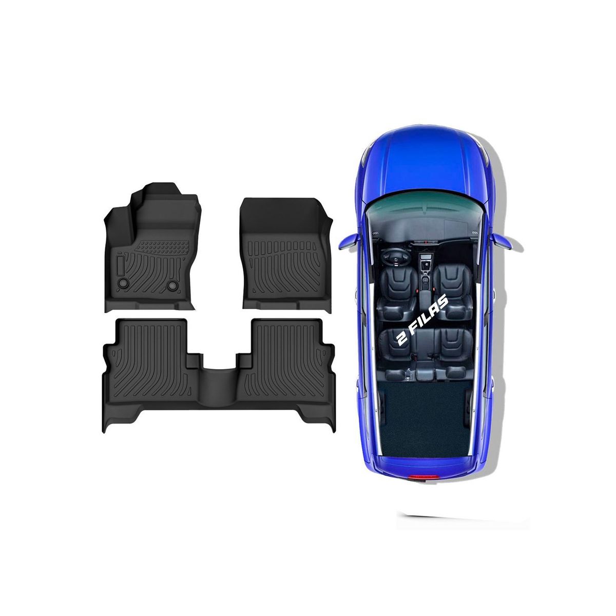 GENERICO - PROTECTOR CUBRE PISO 5D TPE FORD ESCAPE 2013-2019