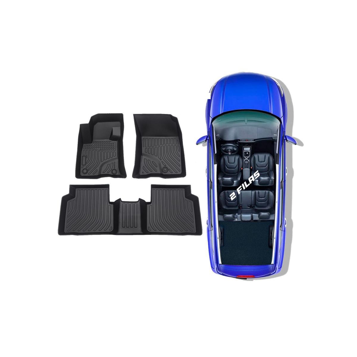 GENERICO - PROTECTOR CUBRE PISO 5D TPE FORD ESCAPE 2020-2022