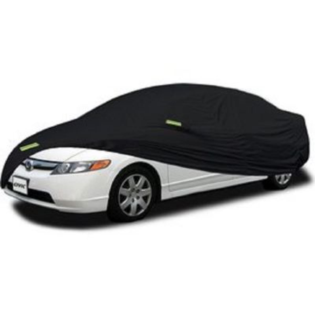 GENERICO - PROTECTOR CUBIERTA  COBERTOR TIPO HONDA CIVIC SEDAN NEGRO