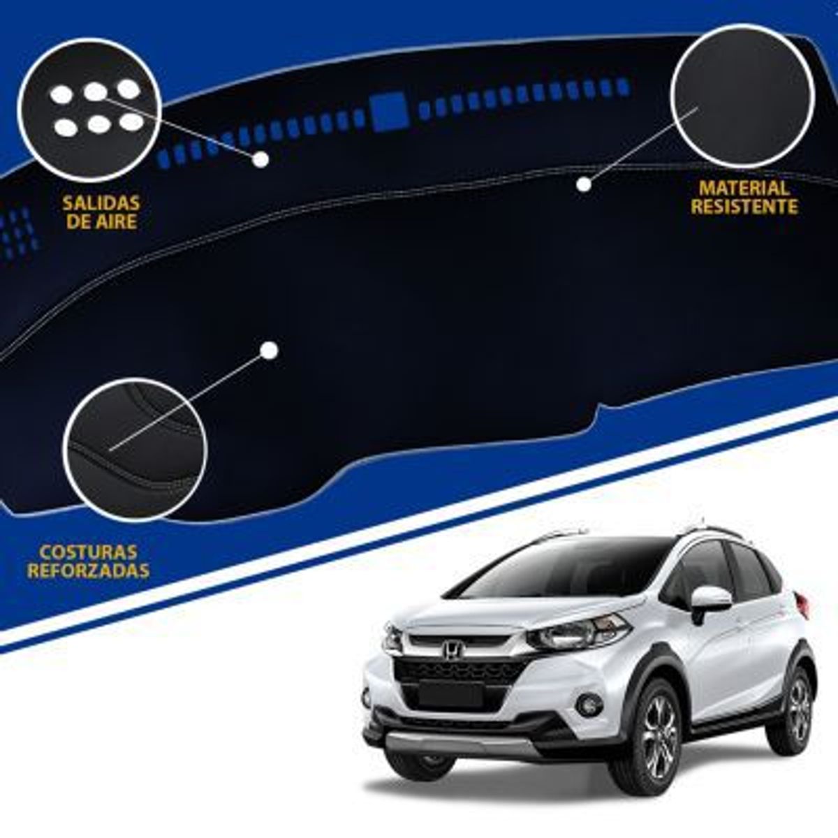 TECGO - PROTECTOR TAPETE DE TABLERO TIPO HONDA WR-V 2023