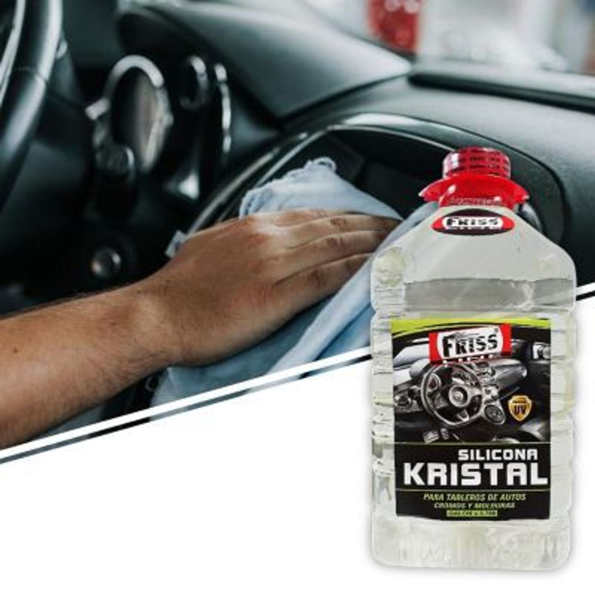 GENERICO - SILICONA KRISTAL  EXTRABRILLANTE  FRISS galon 3.780l friss