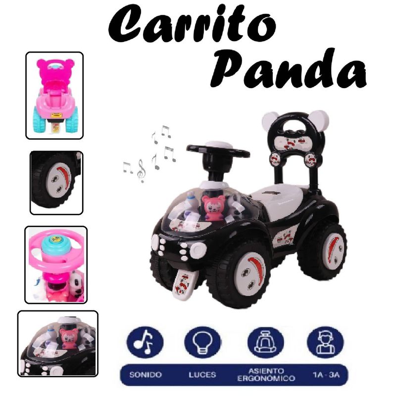 GENERICO - Buggy Corre Pasillos Panda  Musical color Blanco
