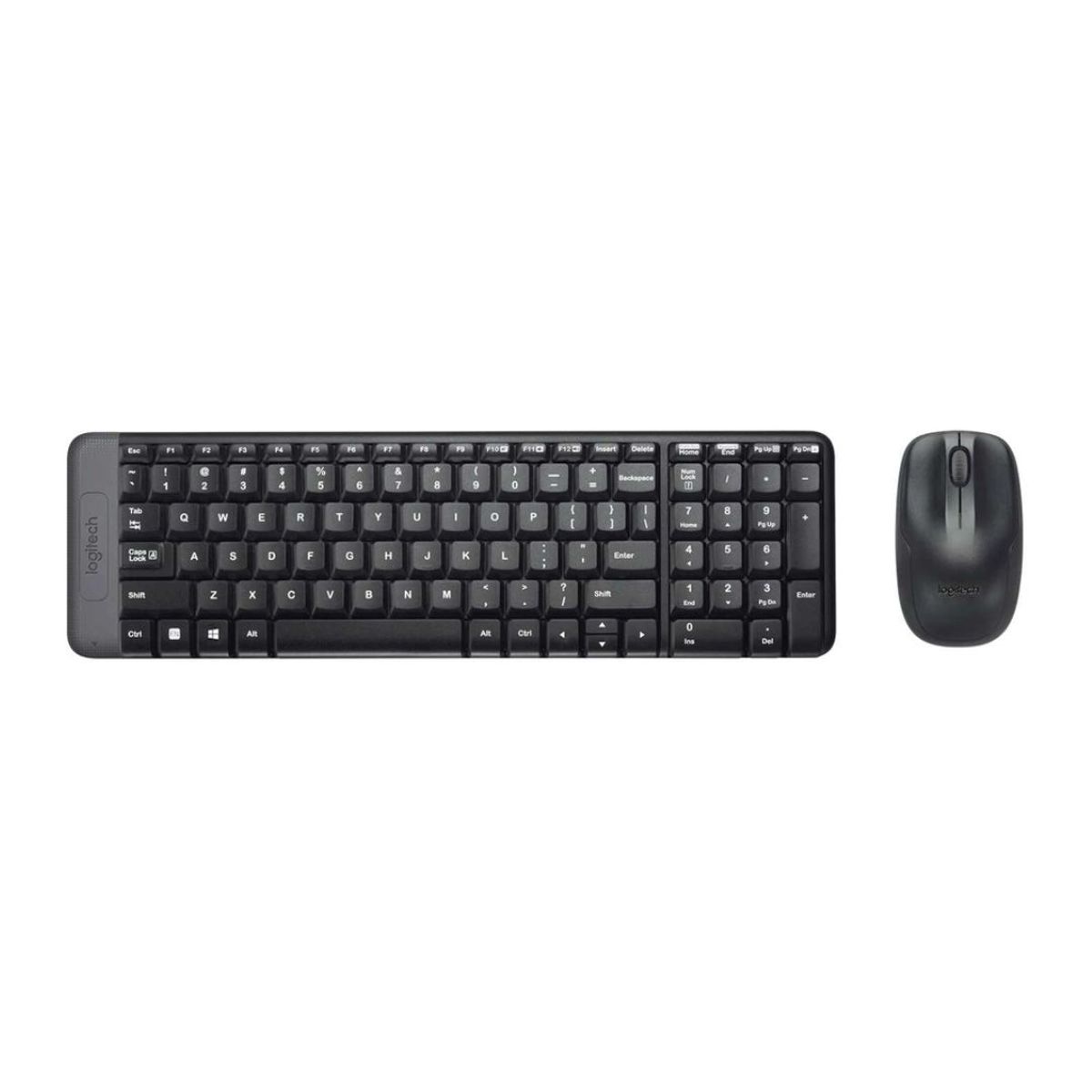 LOGITECH - TECLADO LOGITECH + MOUSE MK220 WIRELESS USB SP NEGRO