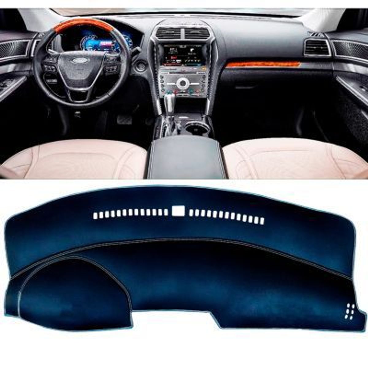TECGO - PROTECTOR TAPETE DE TABLERO TIPO FORD EXPLORER 2016