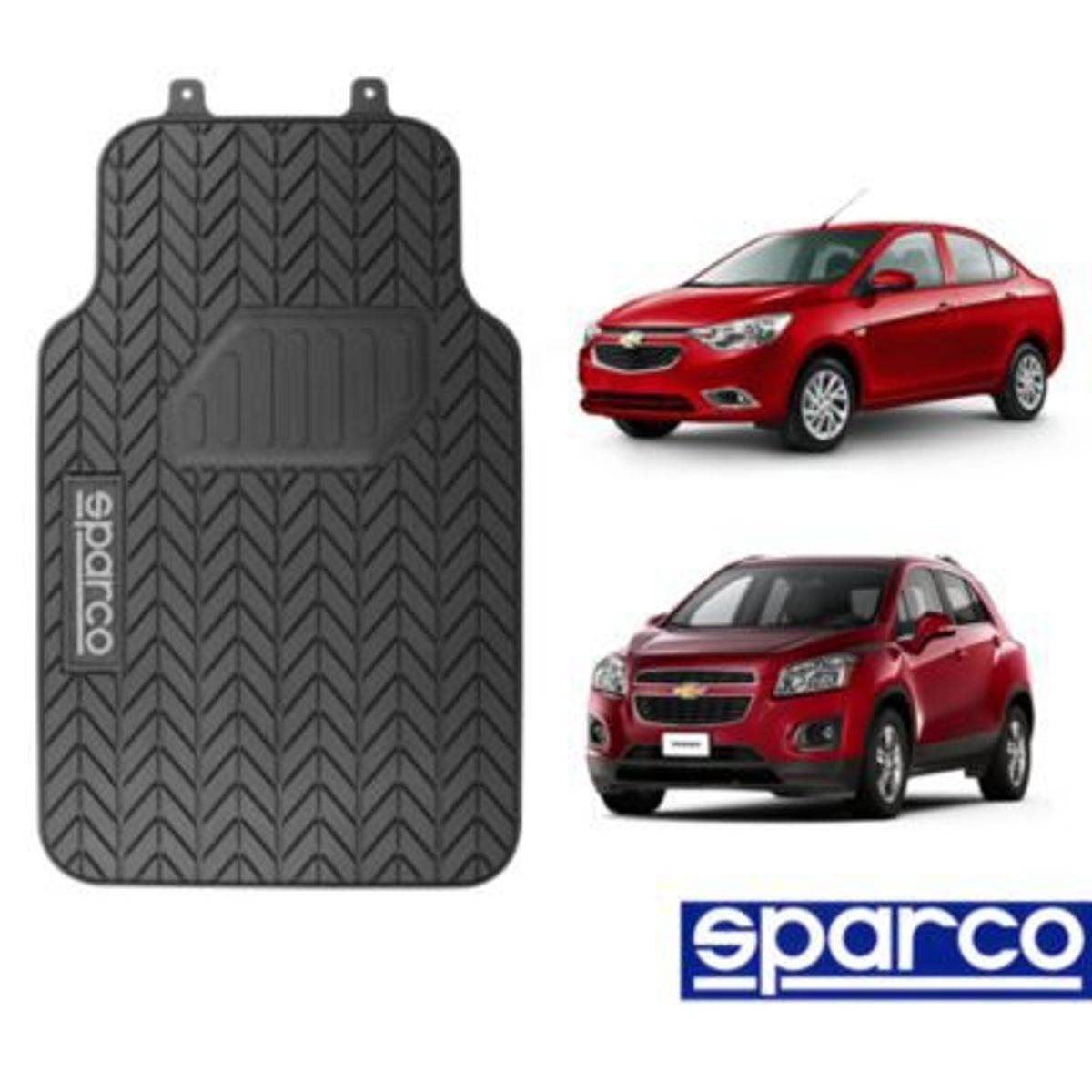 SPARCO - PISO 3 PIEZAS  SPARCO NEGRO PVC/FUNDA/PROTECTOR/SUELO