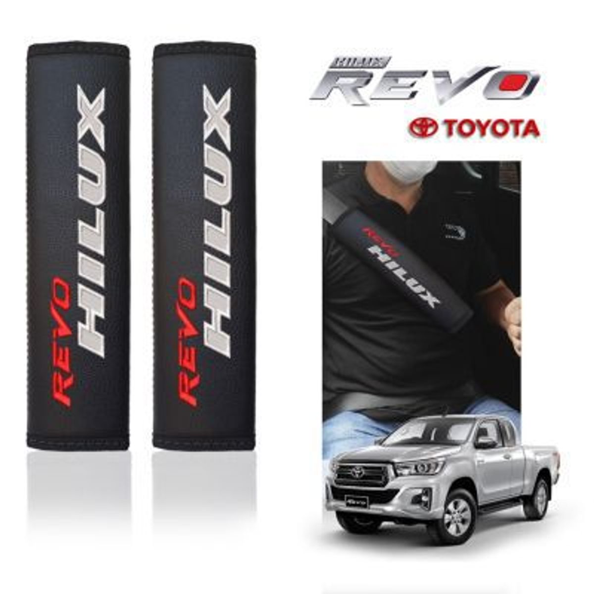 TECGO - PROTECTOR CINTURON SEGURIDAD TOYOTA REVO ESPECIAL PAR