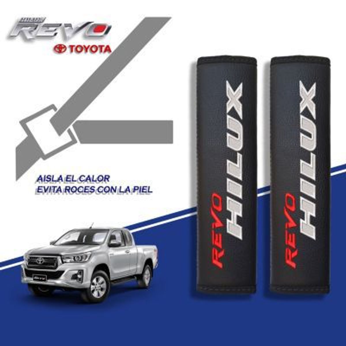 TECGO - PROTECTOR CINTURON SEGURIDAD TOYOTA REVO ESPECIAL PAR