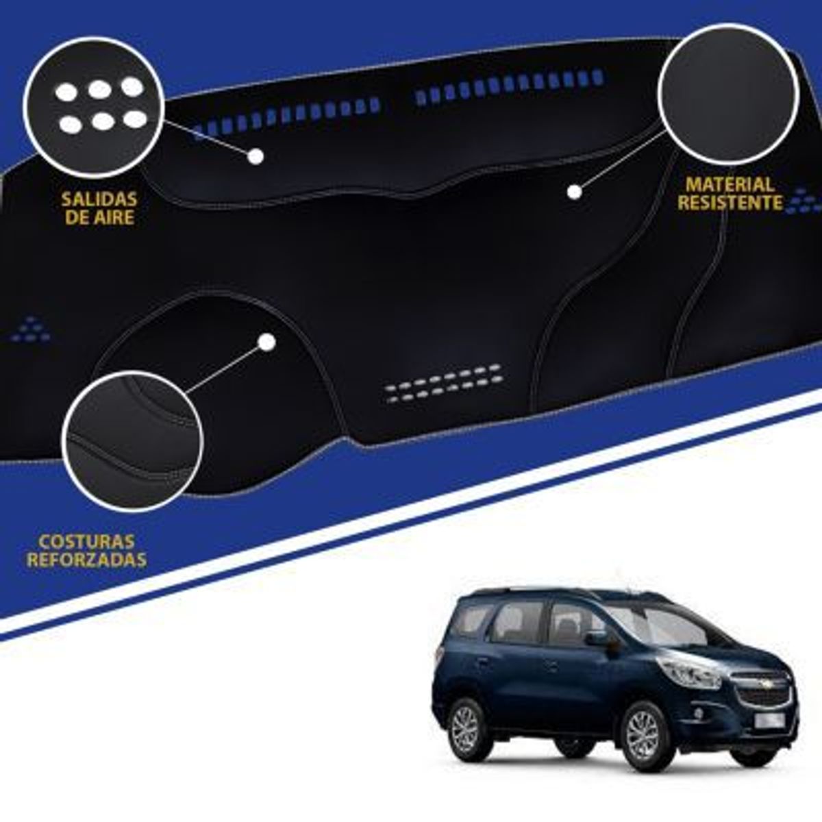 TECGO - PROTECTOR TABLERO TIPO CHEVROLET SPIN 2023