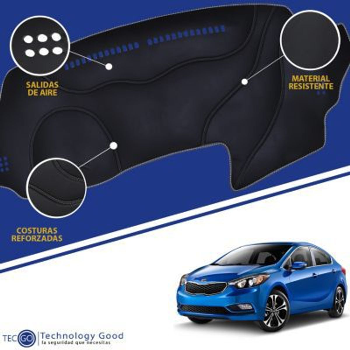 TECGO - PROTECTOR TABLERO TIPO KIA RIO 2014
