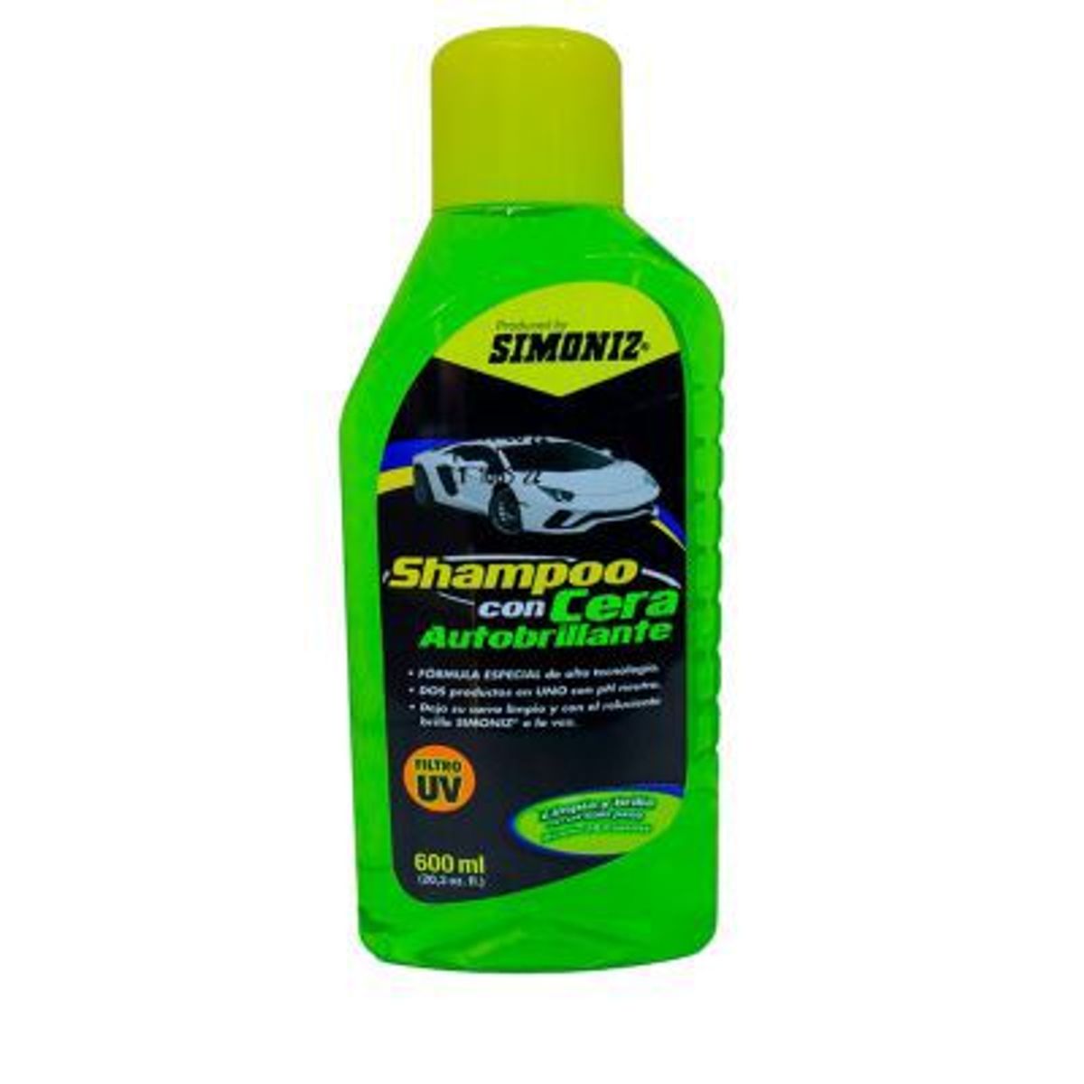 GENERICO - Shampoo de auto con cera 600ml simoniz lavado limpieza