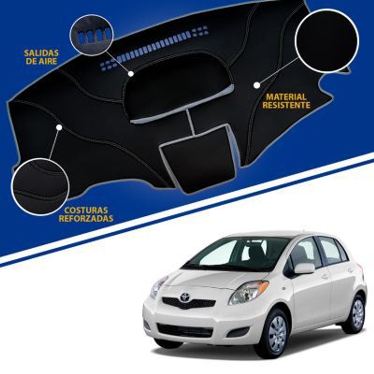 TECGO - PROTECTOR TABLERO TIPO TOYOTA YARIS 2010