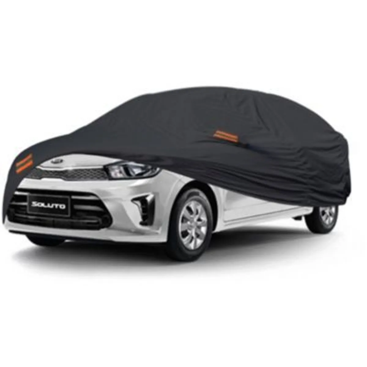 GENERICO - PROTECTOR CUBIERTA FORRO FUNDA COBERTOR TIPO KIA SOLUTO GRIS