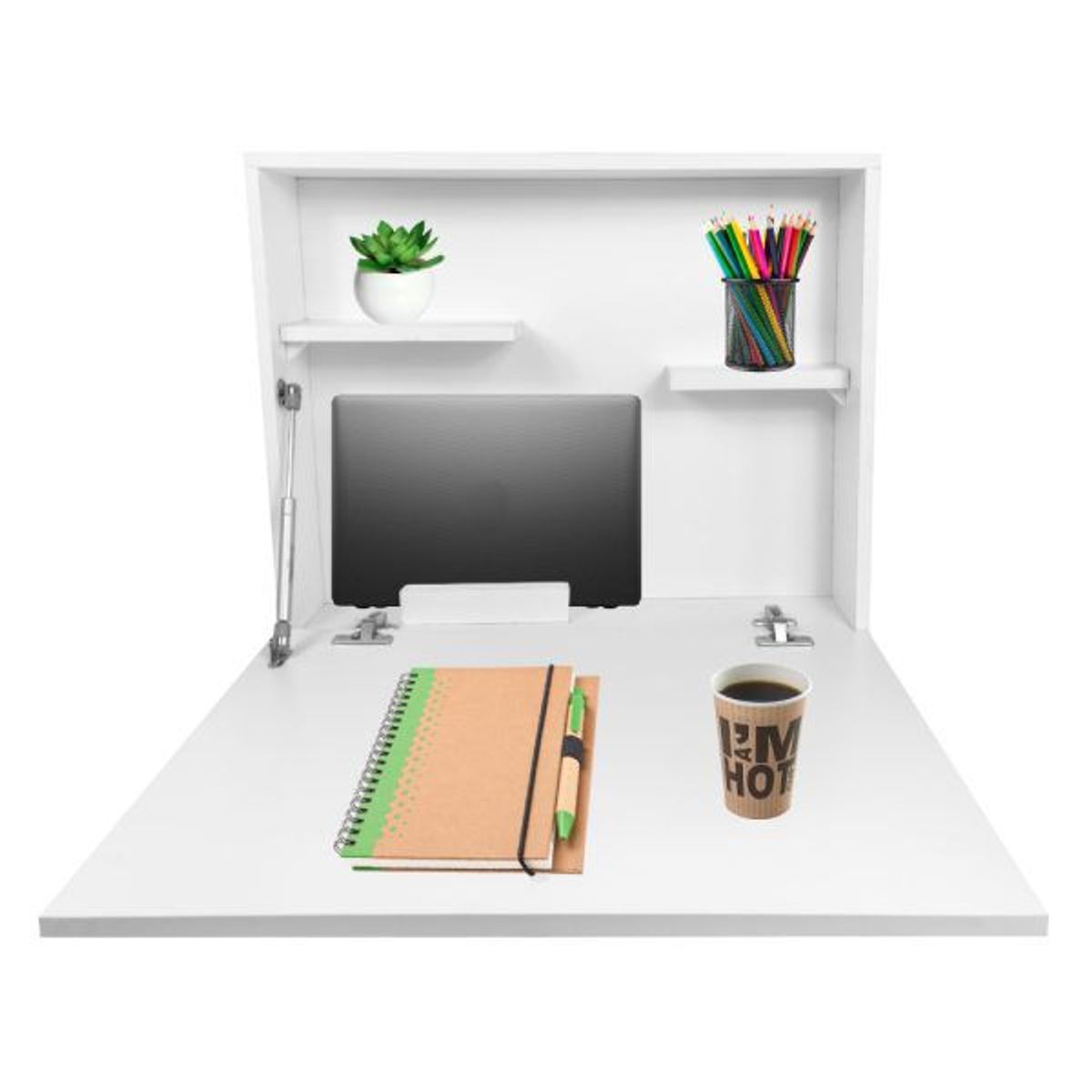 GENERICO - ESCRITORIO PLEGABLE PARA PARED BLANCO PARIS