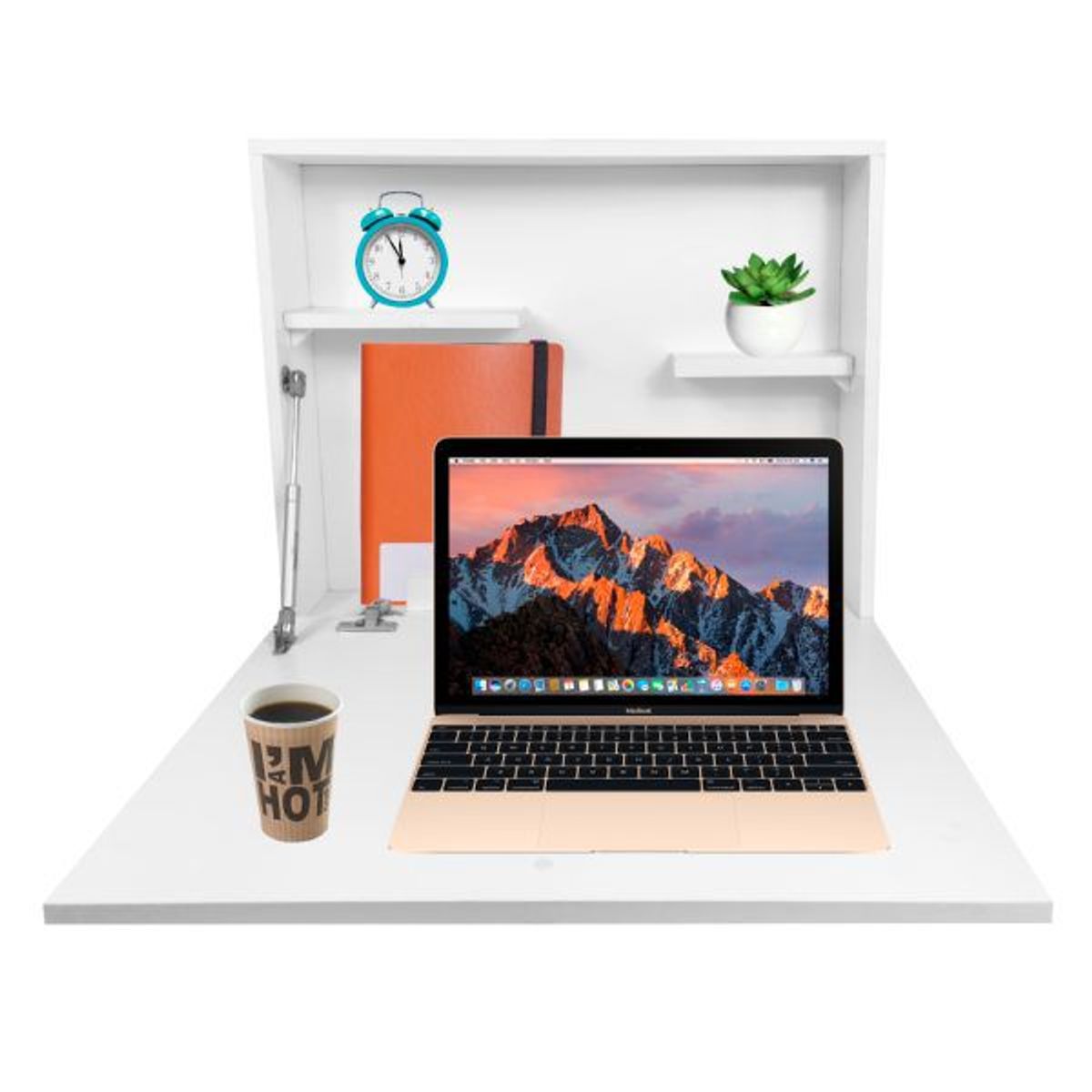 GENERICO - ESCRITORIO PLEGABLE PARA PARED BLANCO PARIS