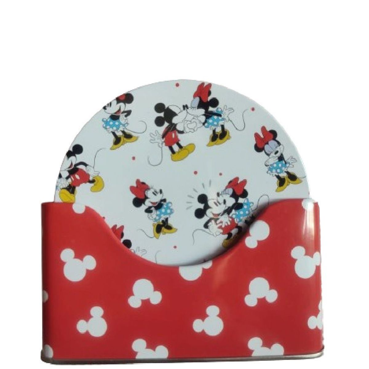 DISNEY - Posavasos Mickey & Minnie Mouse  x 6 unidades de metal