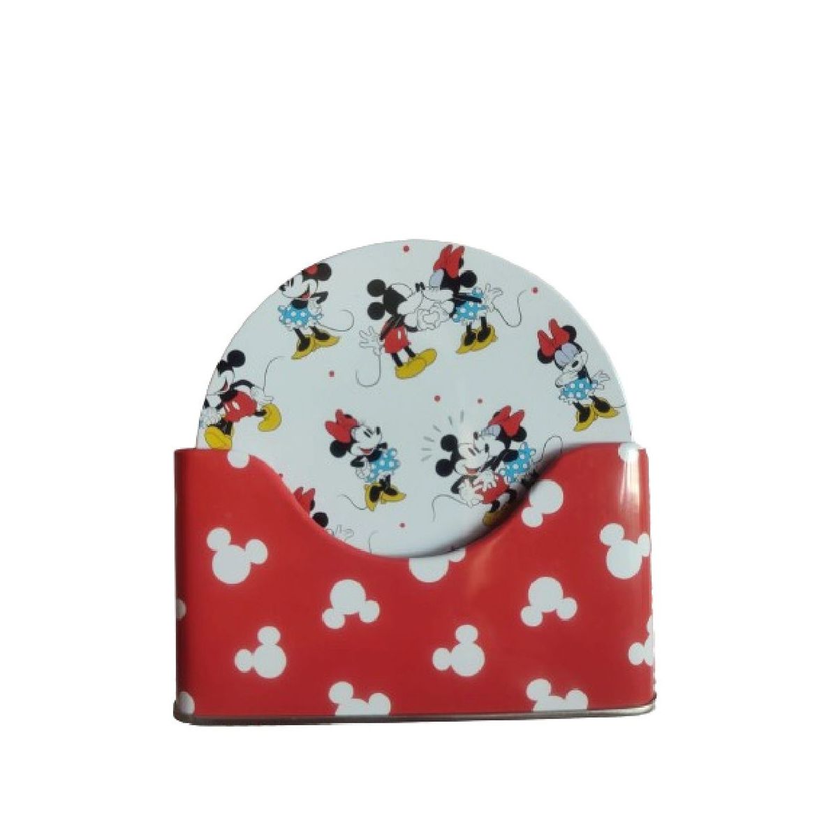 DISNEY - Posavasos Mickey & Minnie Mouse  x 6 unidades de metal