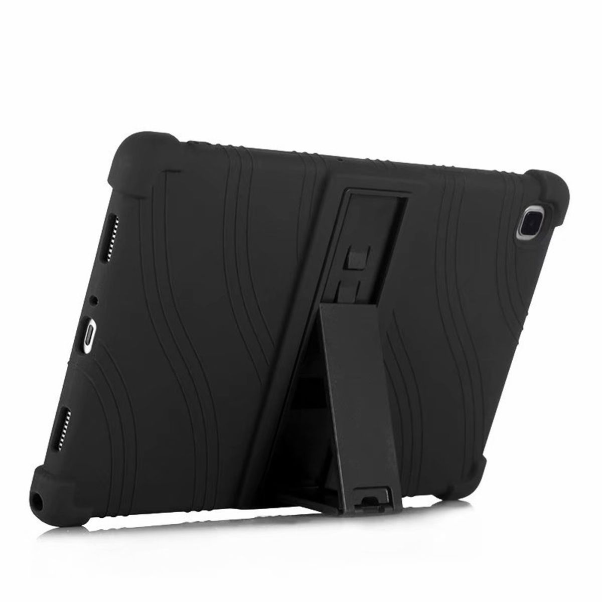 GENERICO - Funda para Huawei MatePad T10 97 Gomas con Parante Negra Resistente